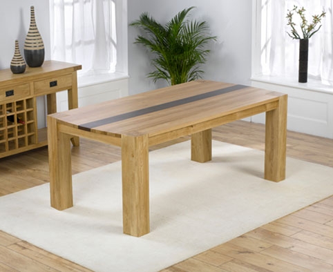Unbranded Caprino Oak and Walnut Dining Table - 195cm