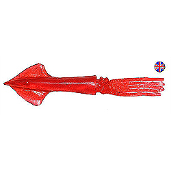 Unbranded Capti Squid Bait - Red - (Packs of 25 Lures)
