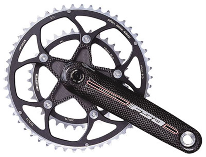 Patented Carbon composite crank arms - Precision 100% CNC machined 7075/T6 chainrings, ramped and