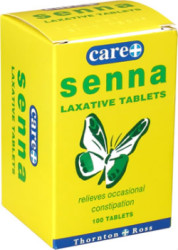 Tablet containing Sennosides (total) 7.5mg. Relief