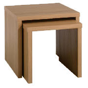 Unbranded Carena Oak Effect Nest Set Of 2 Tables
