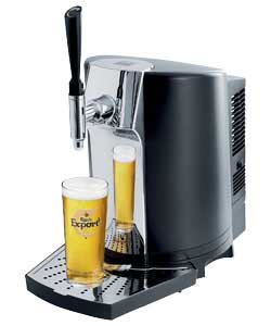 Perfect draught beer at home. The Carlsberg DraughtMasterTM dispenses cold fresh lager through a pro