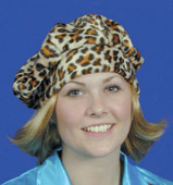 Unbranded Carnaby Hat, leopard hat with blonde hair