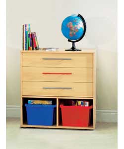 Carnival 3 Drawer Wide Storage Chest