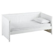 Unbranded Carrie Pine Day Bed, White With Simmons Mattress