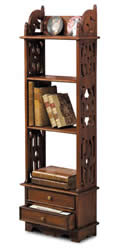 Carved Mahogany Bookcase