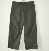 Elasticated waist khaki trousers with 2 front pockets