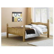 Unbranded Catarina King Bed, Antique Pine And Simmons