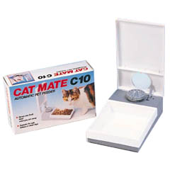 The Catmate C10 is designed to feed your cat or small dog 1 meal automatically.  Food is kept fresh 