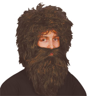 Unbranded Caveman Wig and Beard Set