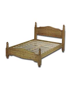 Caversham Solid Pine Double Bed/Low Foot End - Frame Only
