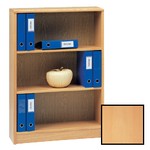 (CC) Scandinavian Real Wood Veneer Low Wide Bookcase-Oak