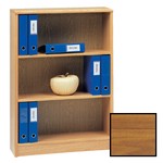 (CC) Scandinavian Real Wood Veneer Low Wide Bookcase-Teak