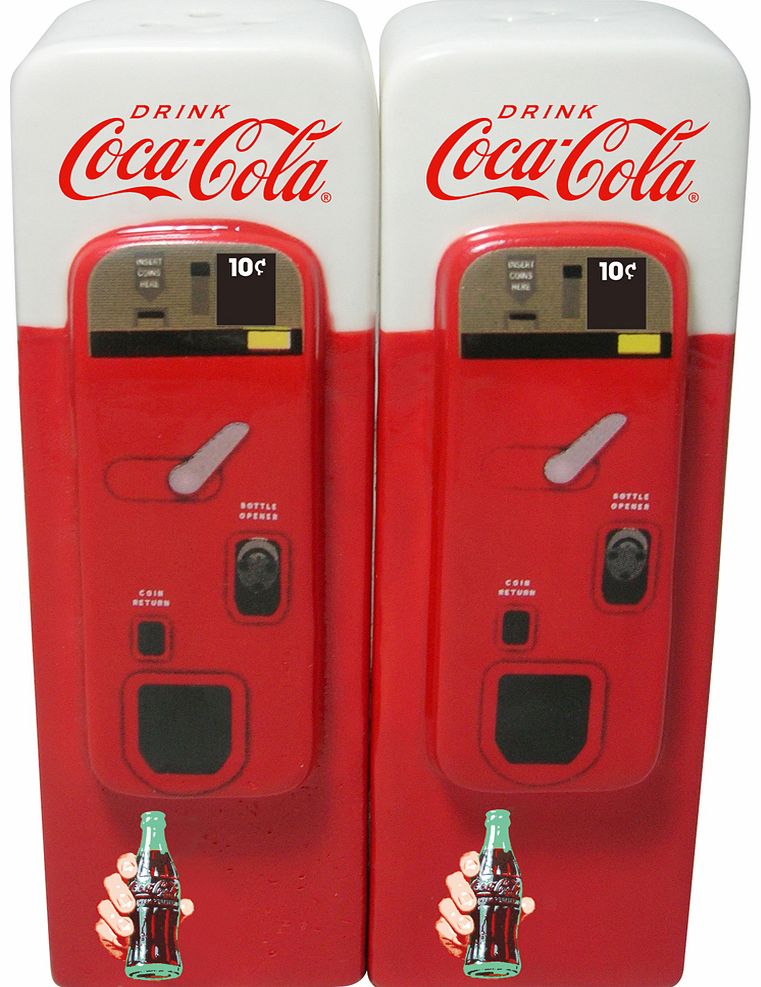 Unbranded Ceramic Coca-Cola Vending Machine Salt And