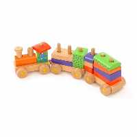 Baby Gifts and Toys - Chad Valley Wooden Construction Train