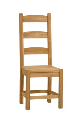 SOLID SEAT OAK DINING CHAIR FROM THE CONNOISSEUR RANGE