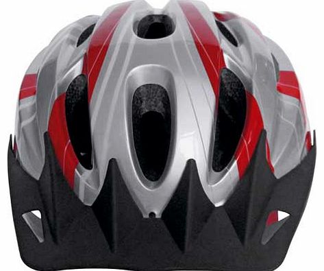 This Challenge Bike Helmet combines style and crucially. safety to make this stylish bicycle helmet. Simple red and silver design will make you look good as you ride. Designed to offer secure protection to your head should a time come when you requir