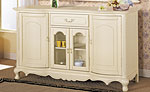 Unbranded Chantilly Long Sideboard with central glass fronted doors