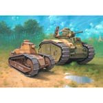 Unbranded Char B.1 Bis and Renault FT17 Plastic Kit