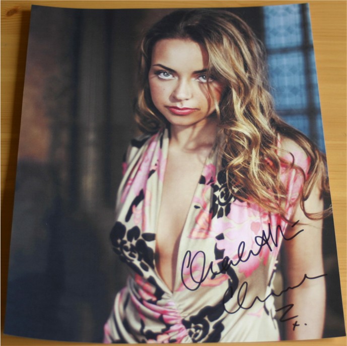 Hand signed colour photograph - signed by Charlotte Church in black pen. COA - 0200000570