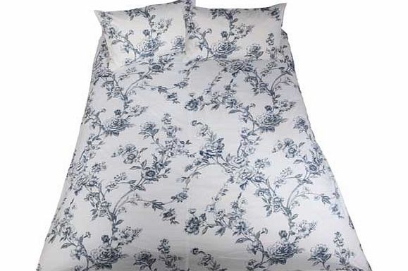 Unbranded Charlotte Floral Blue and White Bedding Set -