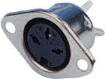A range of DIN standard  sockets  all featuring a screened metal housing (except the 2-pin). DIN Soc