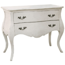 Chateau white painted cabriolet leg chest