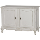 Chateau white painted carved 2 door base furniture