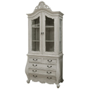 Chateau white painted display cabinet furniture