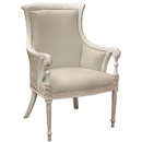 Chateau white painted dutch armchair furniture