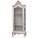 Chateau white painted dutch showcase furniture
