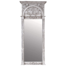 Chateau white painted French column mirror
