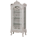 Chateau white painted heavy carved display