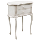 Chateau white painted medium kidney bedside