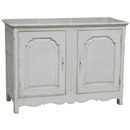 Chateau white painted plain 2 door sideboard