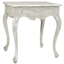 Chateau white painted small side table furniture