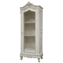 Chateau white painted tall wire showcase furniture