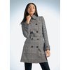 You wont want to take a rain check on this double-breasted trench. Stylish storm flap and front pock
