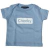 An ideal baby gift product, the t shirt is presented in a pretty transparent gift bag, and tied with