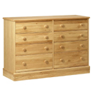 Chene oak 2 plus 6 chest furniture