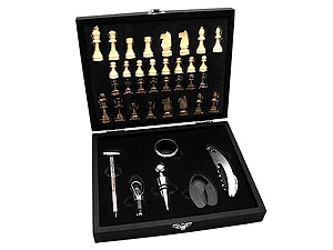Unbranded Chess Board and Bar Tool Set 011876