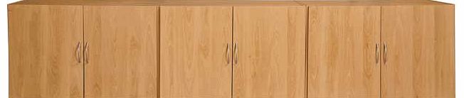 Unbranded Cheval Overbed Cupboards - Beech Effect