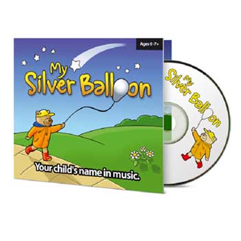 My Silver Balloon is a fabulous personalised music CD that contains your child