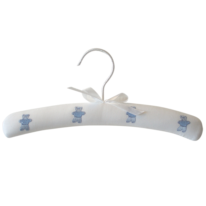 Available in Blue these cute padded coat hangers, complete with gorgeous embroidered teddy bears, ar