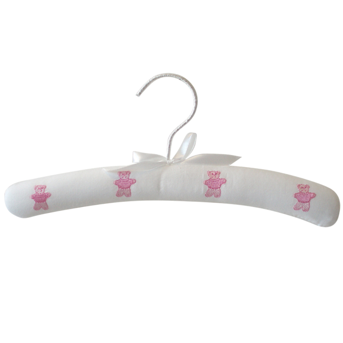 Available in Pink these cute padded coat hangers, complete with gorgeous embroidered teddy bears, ar