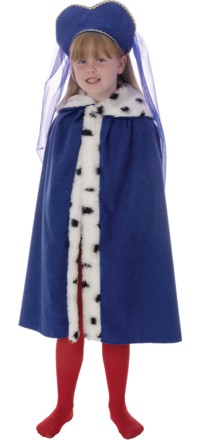 Unbranded Childs Deluxe King Cloak - Blue