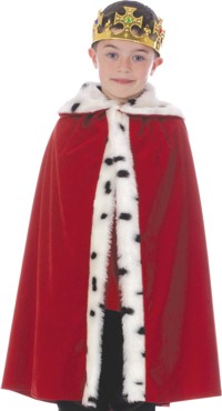 Unbranded Childs Deluxe King Cloak - Red