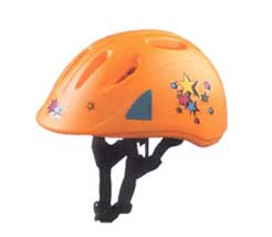 Orange child`s safety helmet size 48-52cm