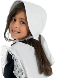 Unbranded Childs White Bonnet Hat