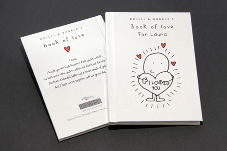 Unbranded Chilli and Bubbles Personalised Book of Love for